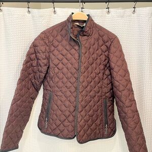 Eddie Bauer Quilted Puffer Jacket in Rich Brown